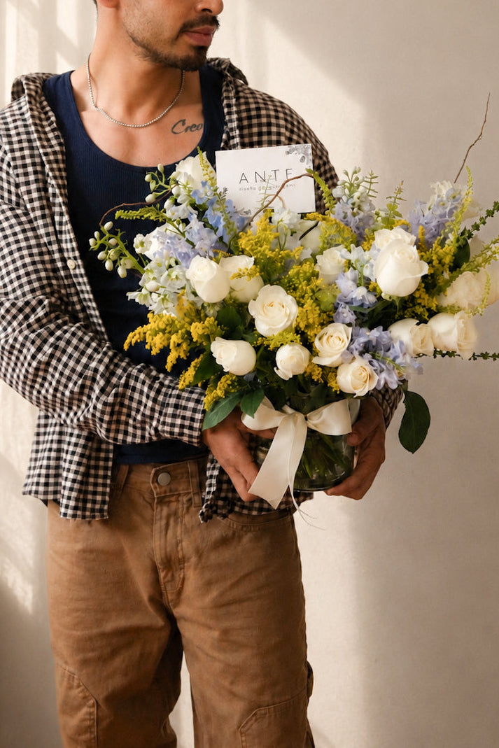 Arreglo Floral Amor azul
