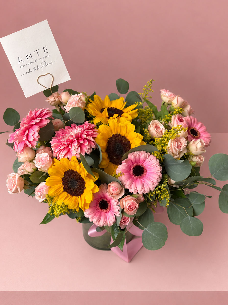 Arreglo Floral Amanecer Rosa