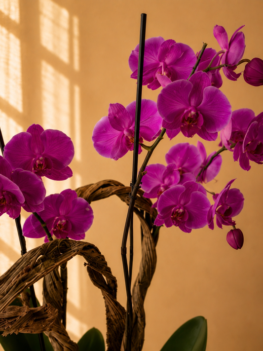 Orquídea doble vara mirada ANTE