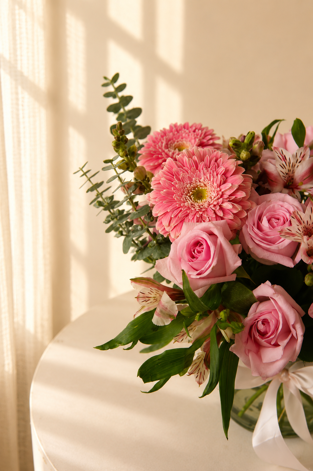 Arreglo Floral Terciopelo rosa