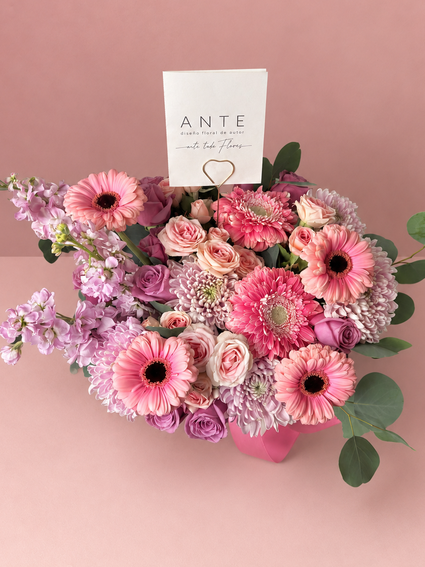 Arreglo Floral Dulce Rosa