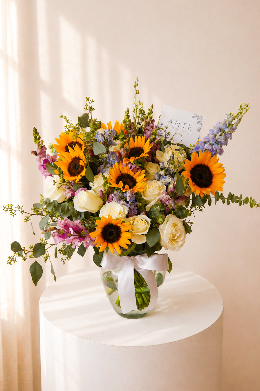 arreglo-floral-lujo-verdadero-girasoles-cdmx-envía-flores-guapa-con-flores
