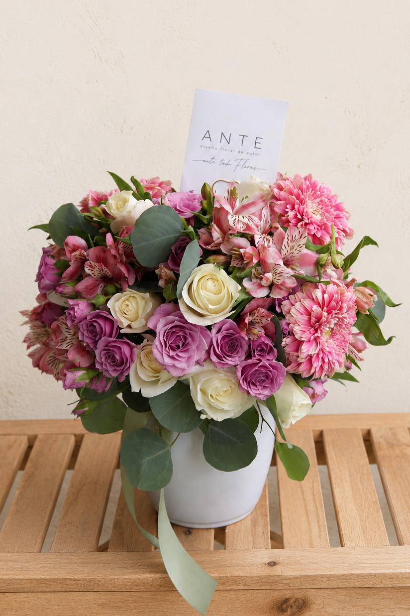 arreglo-floral-melodia-rosa-gerbera-cdmx